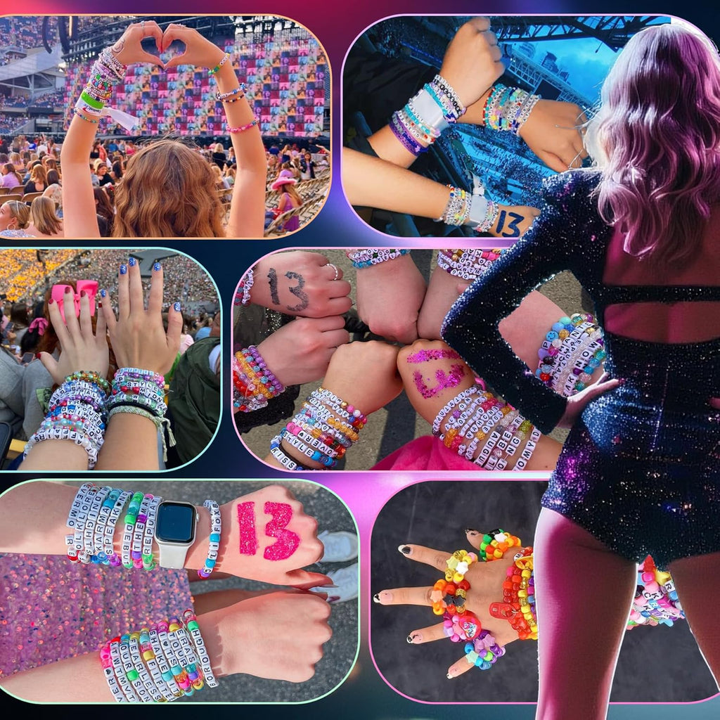 4200Pcs Pony Beads for Bracelet Making Kit, 48 Colors Kandi Beads Bracelet Kit, 2500PCS Rainbow Candy, 1700PCS