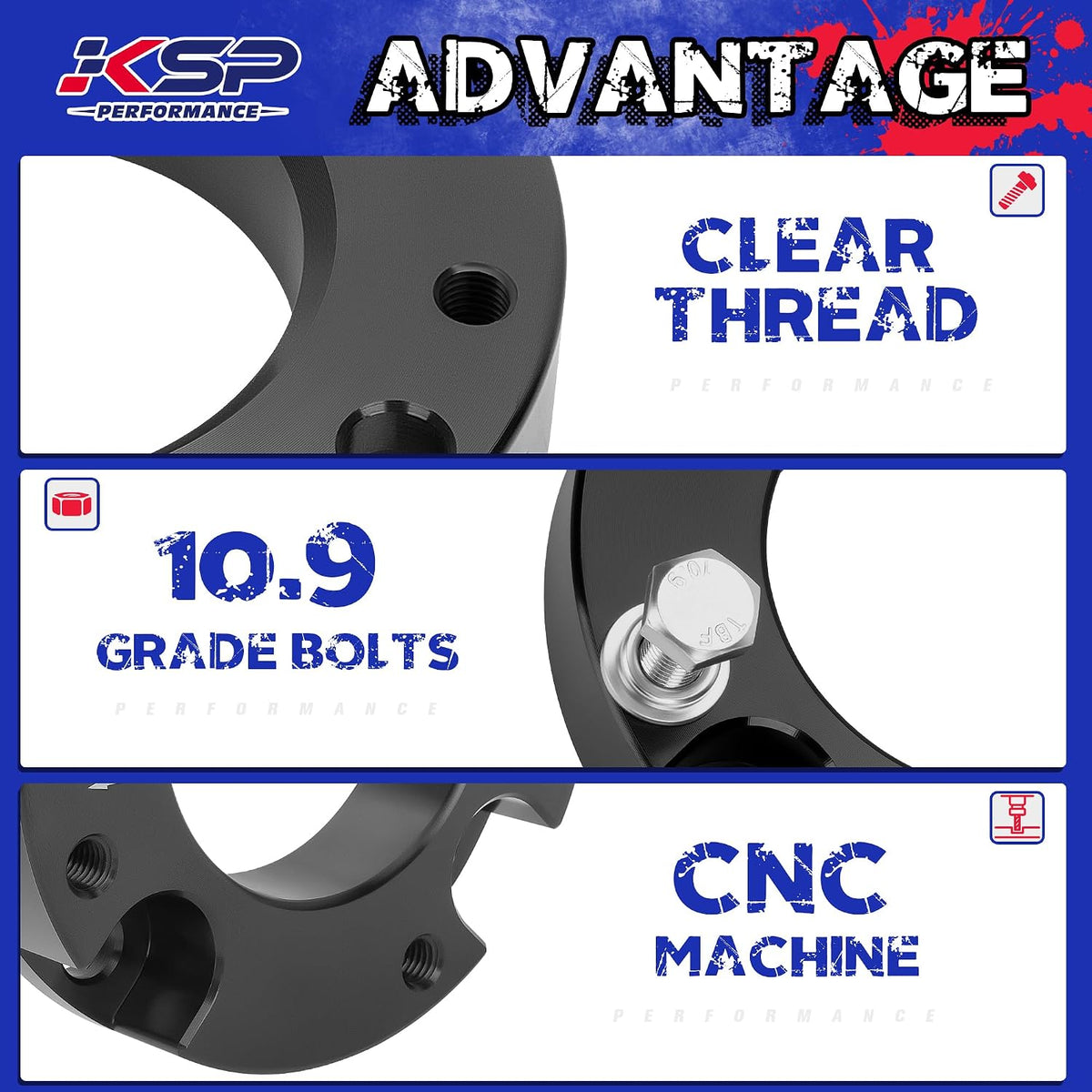 KSP 1.5" Front Leveling kit for 2024+ Tacoma, 2025+ 4runner, 2024+ land cruiser 250, 1.5 Inch Aluminum Strut Spacer Level Kits Compatible With Toyota, 1.5in Chassis Suspension Leveling Lift Spacer