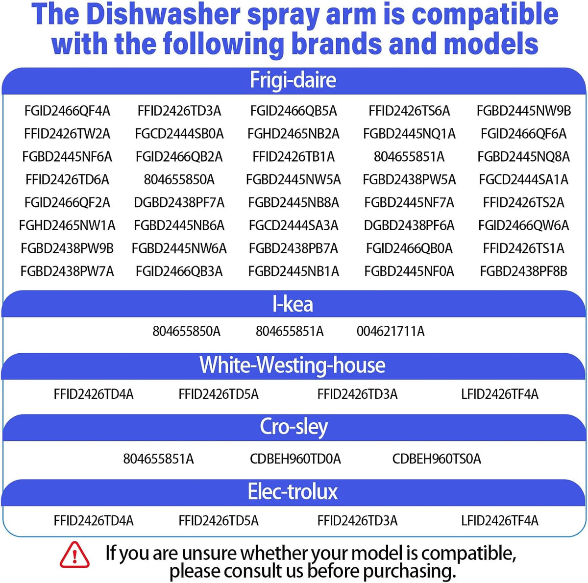 FGHD2465NF1A FGHD2465NB0A FGHD2465NF0A Dishwasher Lower Spray Arm