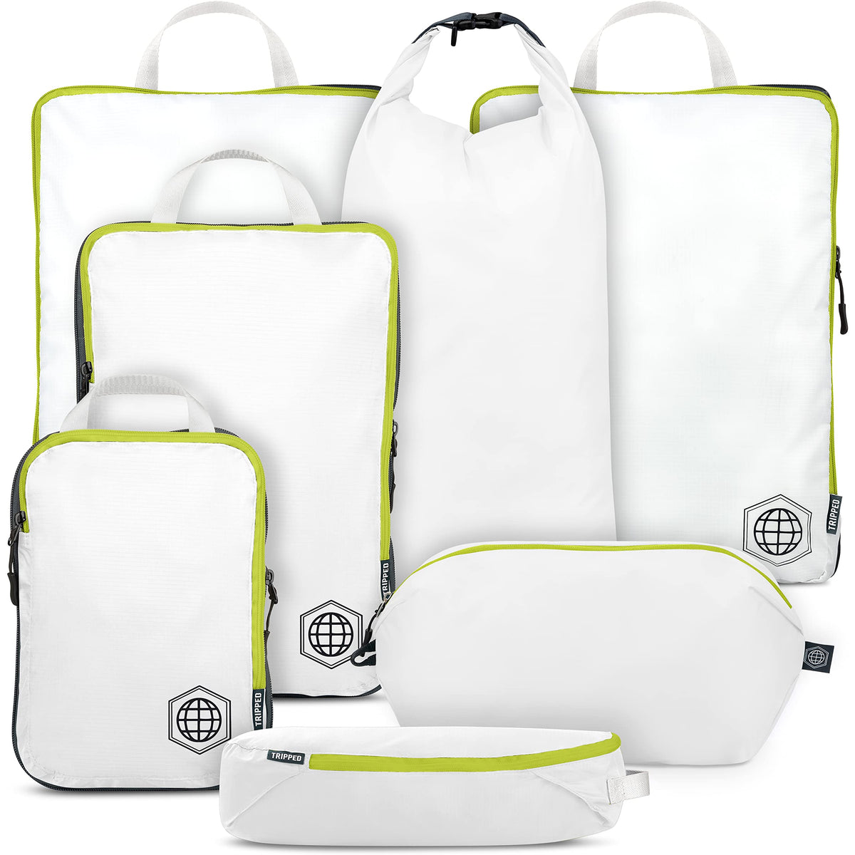 Large Compression Packing Cubes 7-Piece Set for Travel