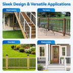 60 Pack 32" Deck Balusters, Metal Balusters for Deck Railing
