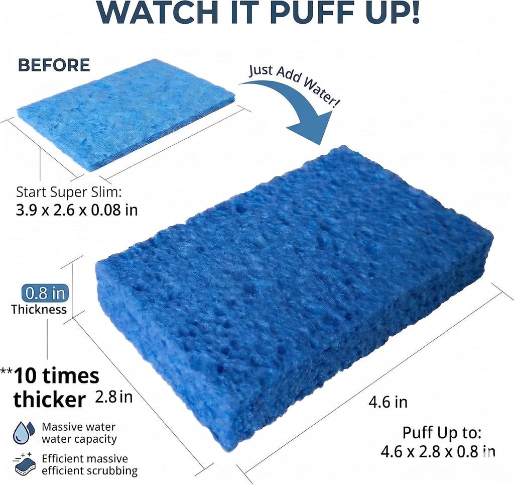 36 Pk Pop-Up Compressed Cellulose Kitchen Sponges