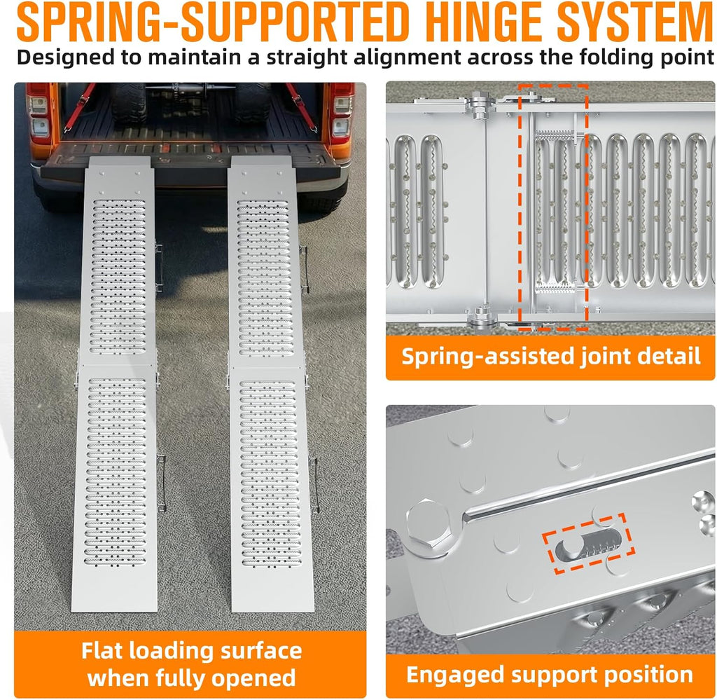 Loading Ramps 2Pcs for Pickup Trucks, Lawn Mover, Motorcycle, 67" ATV Ramps