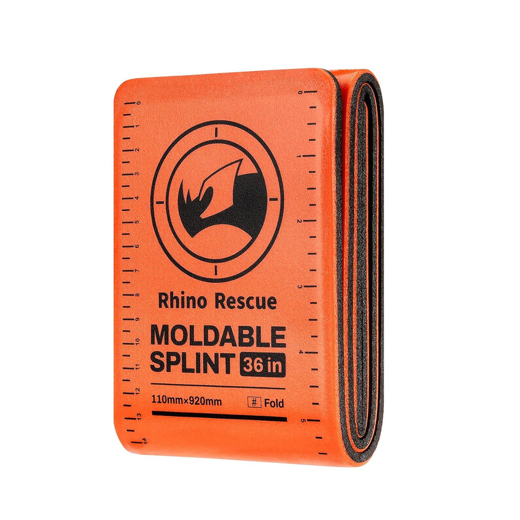 First Aid Splint 36" X 4.3" Orange-Gray, Keep Bones in Position (1, Folded)