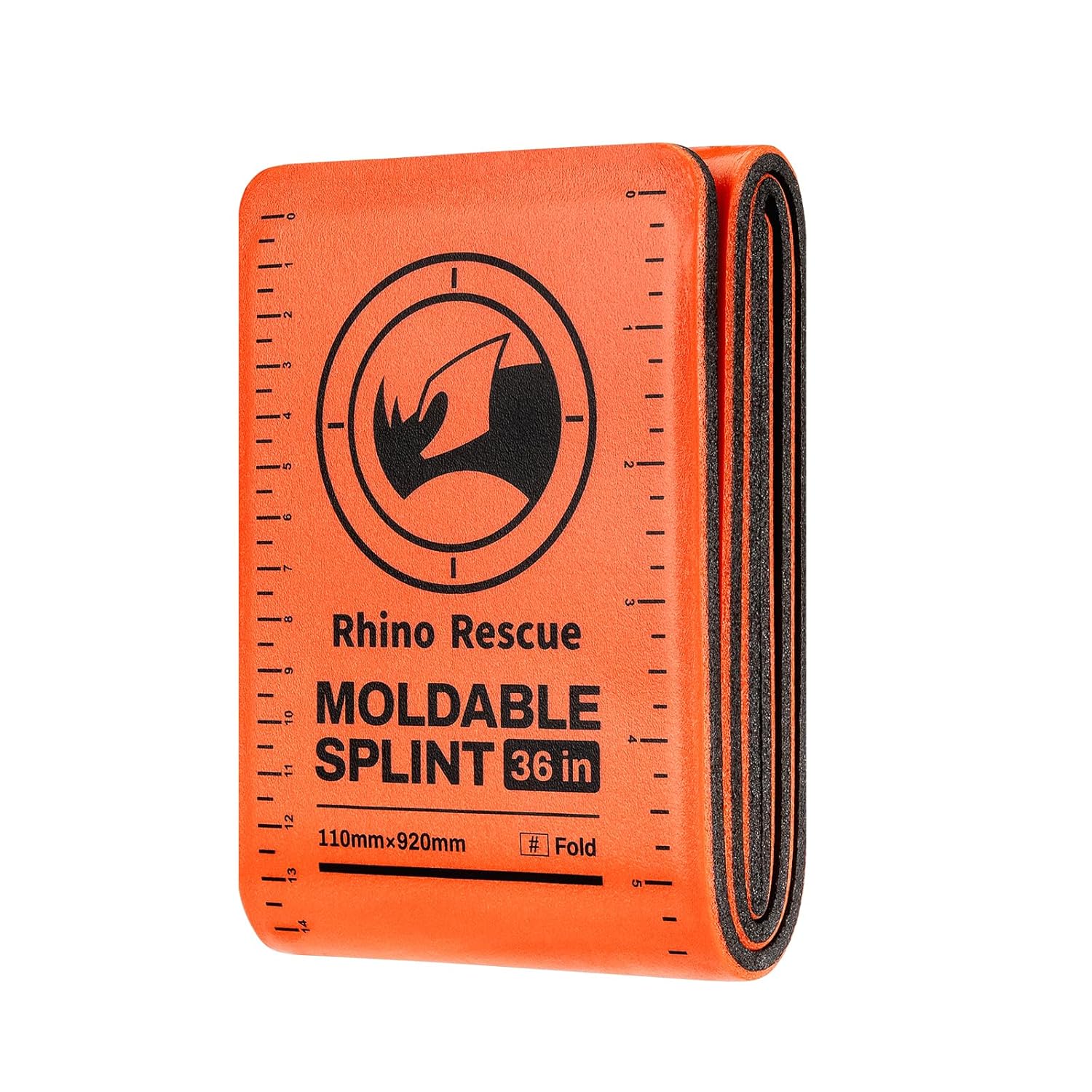 First Aid Splint 36" X 4.3" Orange-Gray, Keep Bones in Position (1, Folded)