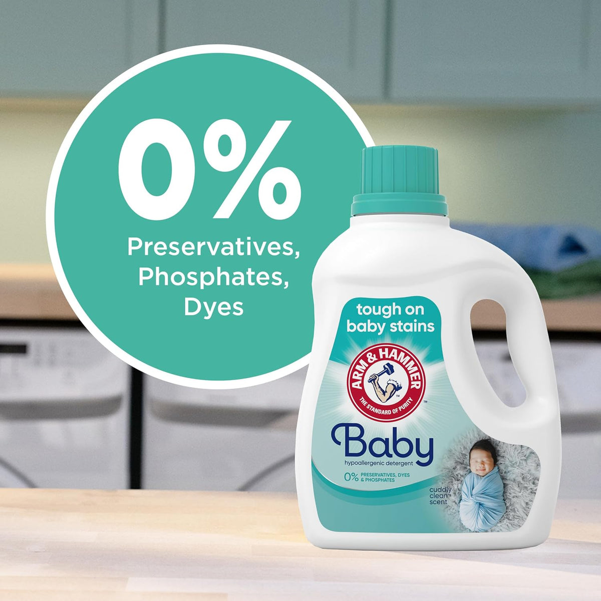 Baby Hypoallergenic Laundry Detergent Liquid, 100.5 Fl Oz