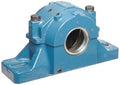 SKF SAF 509 Spherical Roller Bearing Housing, 2 Bolts, Cast Iron, Inch, 8-1/4" Housing Length, 6-5/8" Bolt Hole Spacing Width