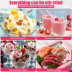 Instant Ice Cream Maker, Rolled Ice Cream Maker, Frozen Yoghurt Plate Instant Gelato Pan Roll, Homemade DIY for Fun