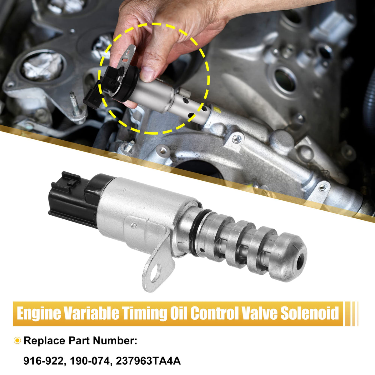 X AUTOHAUX Engine Oil Control Variable Valve Timing Solenoid for Nissan