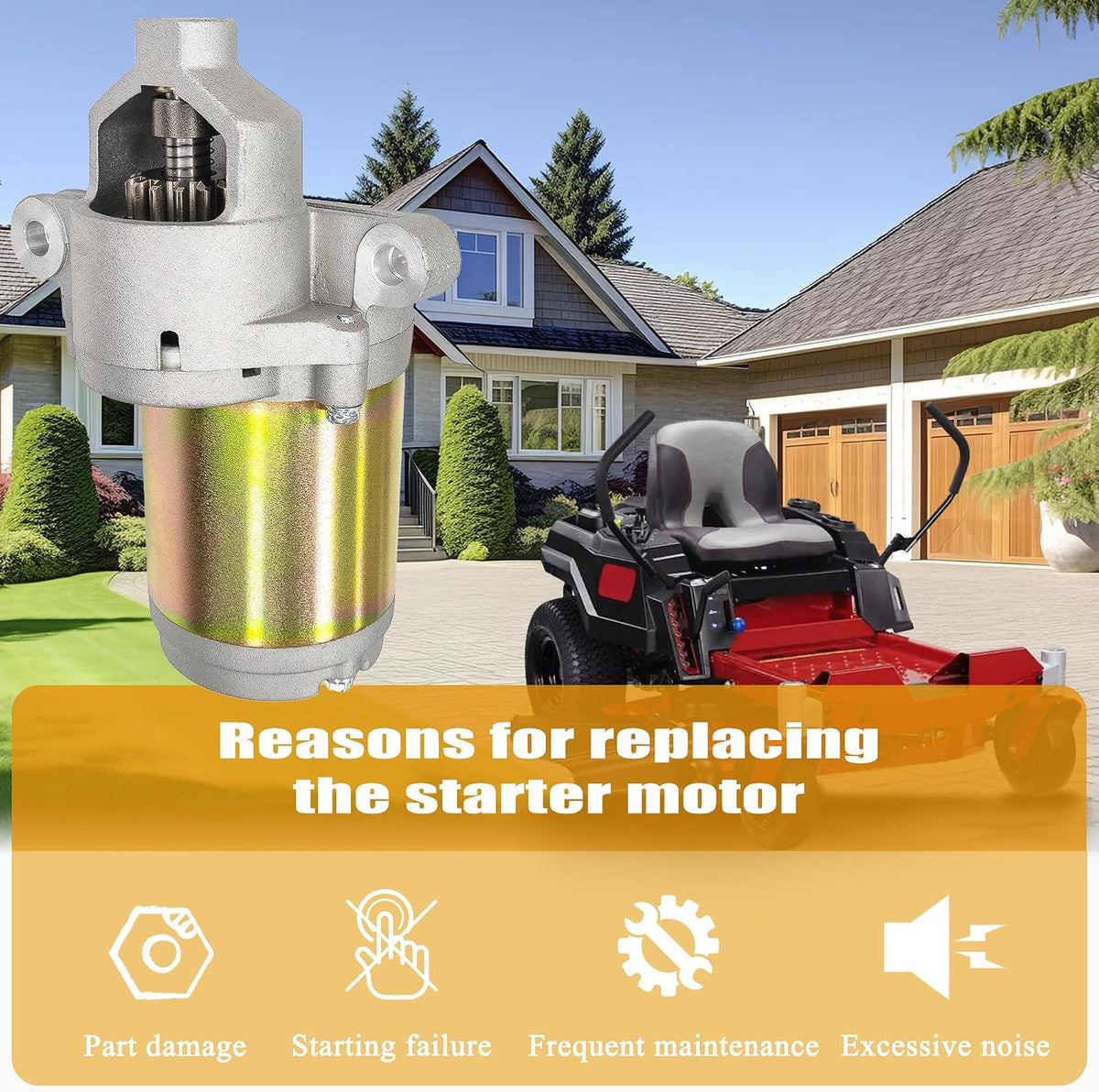 Starter Motor Compatible MTD Powermore 420CC Engine