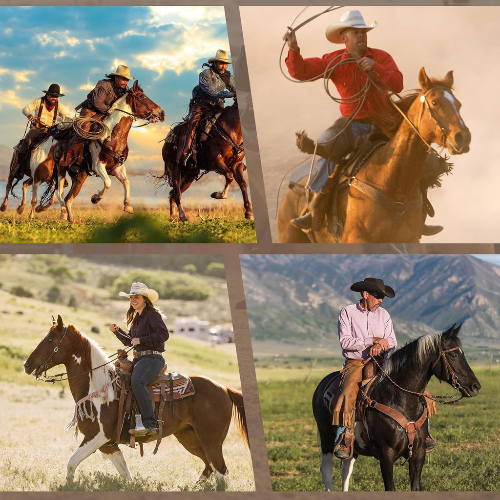 Premium Leather Western Horse Tack Headstall – Handcrafted for Ranch Work, Trail Riding & Training