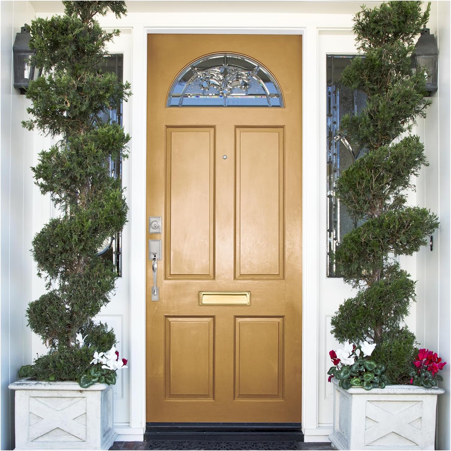 Nuk3y Solid Brass Mail Slot with Sleeve (Polished Brass, 13" x 3.625")