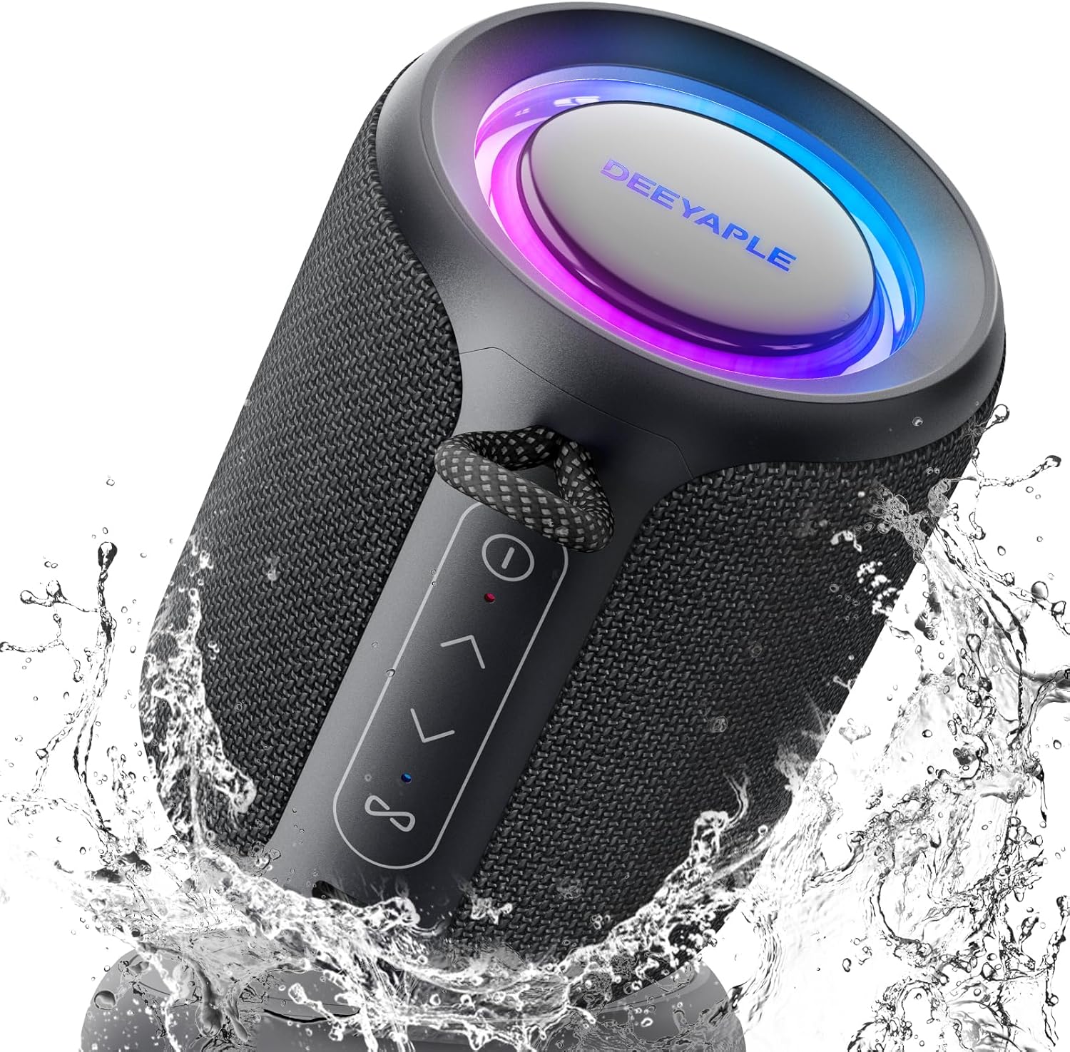 Bluetooth Speaker Wireless,IP67 Waterproof & Dustproof Portable Speaker with Lights,15W Loud Stereo Sound, 2500mAh