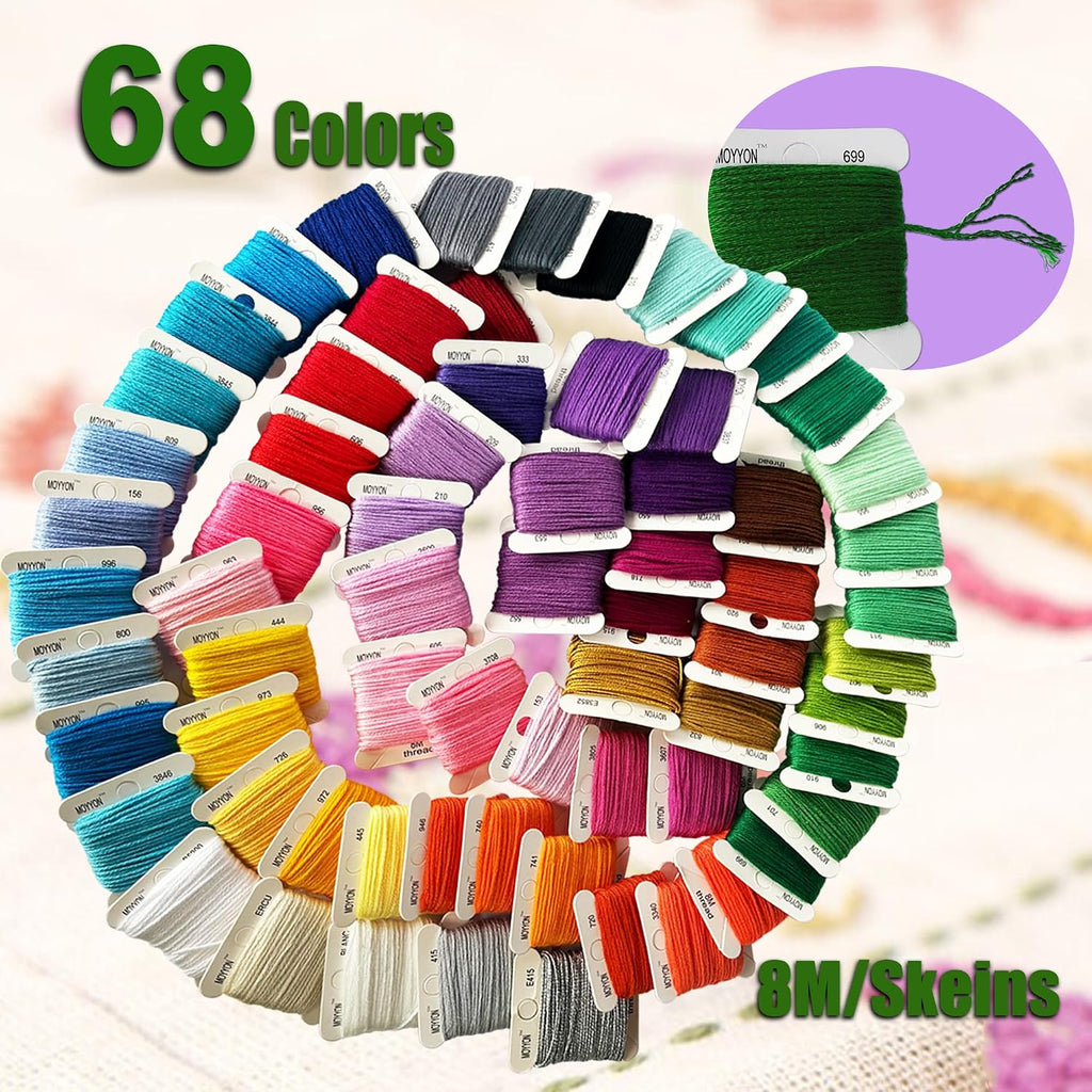 400+Pcs Vibrant Rainbow Embroidery Floss kit for Making Friendship Bracelets