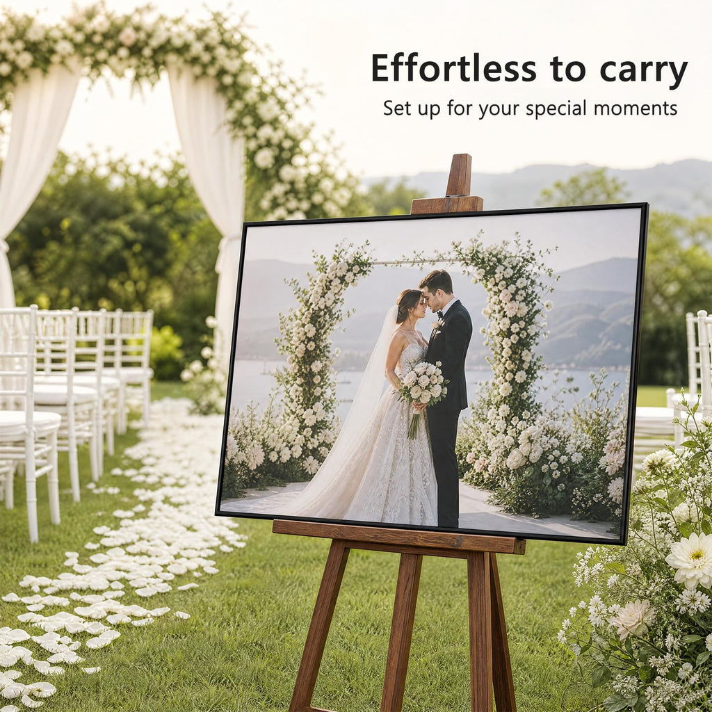 24x36 Poster Frame 6 Pack, Easy Snap‑On Assembly, Black