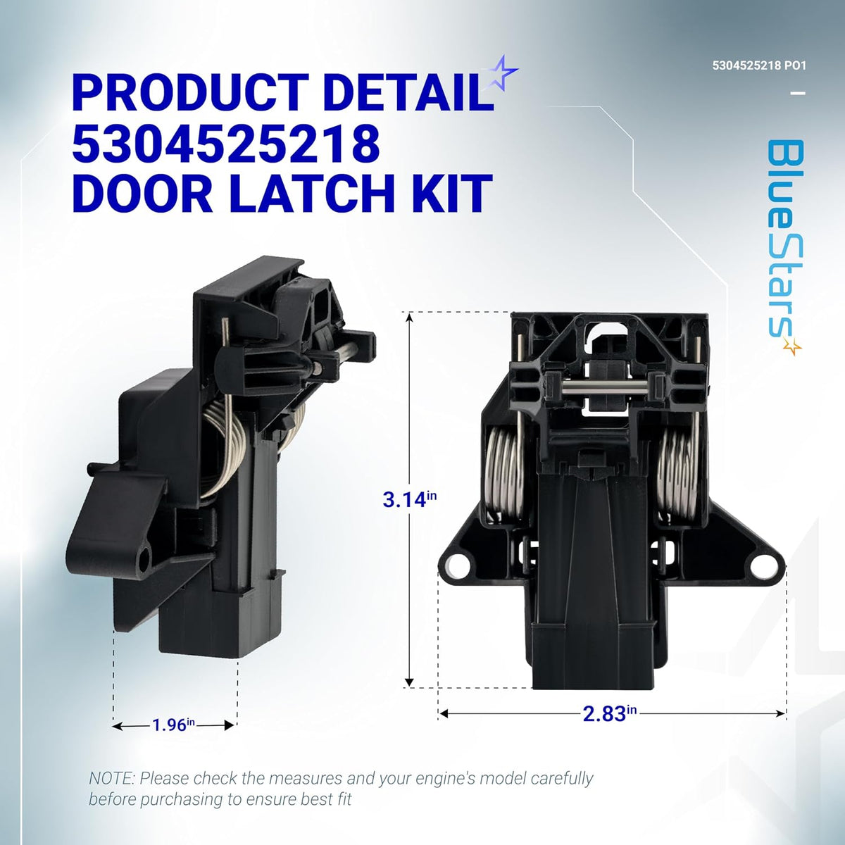 [Upgrade] BlueStars 5304525218 Dishwasher Door Latch for Frigidaire Kenmore