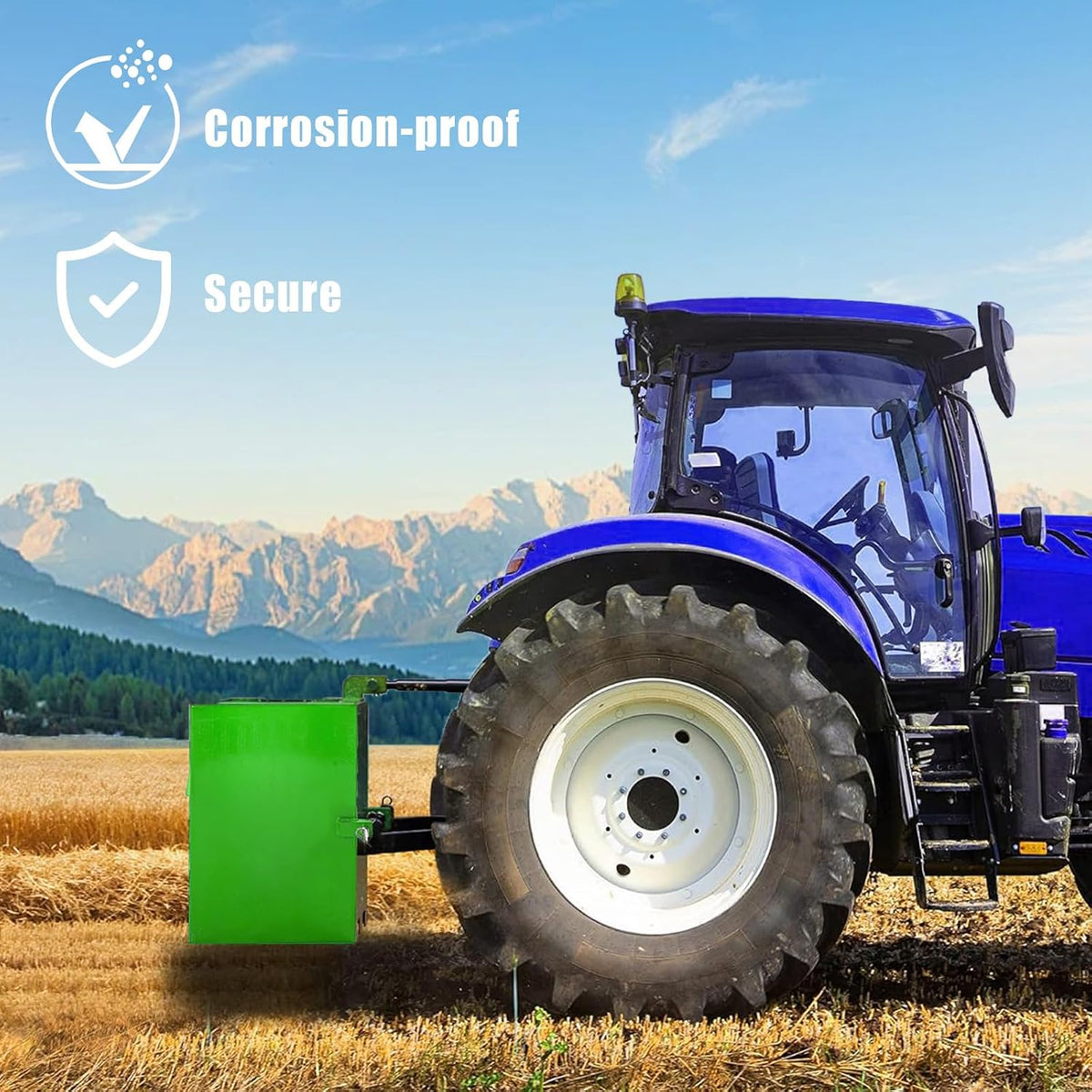 Ballast Box 3 Point Tractor, 800lbs Capacity Ballast Box 3 Point Category 1, Tractor Ballast Box for 2'' Hitch