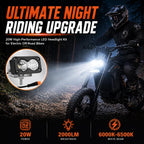 Baja Light for Ridstar Q20 Ebike, Super Bright Front Light Bar Accessories