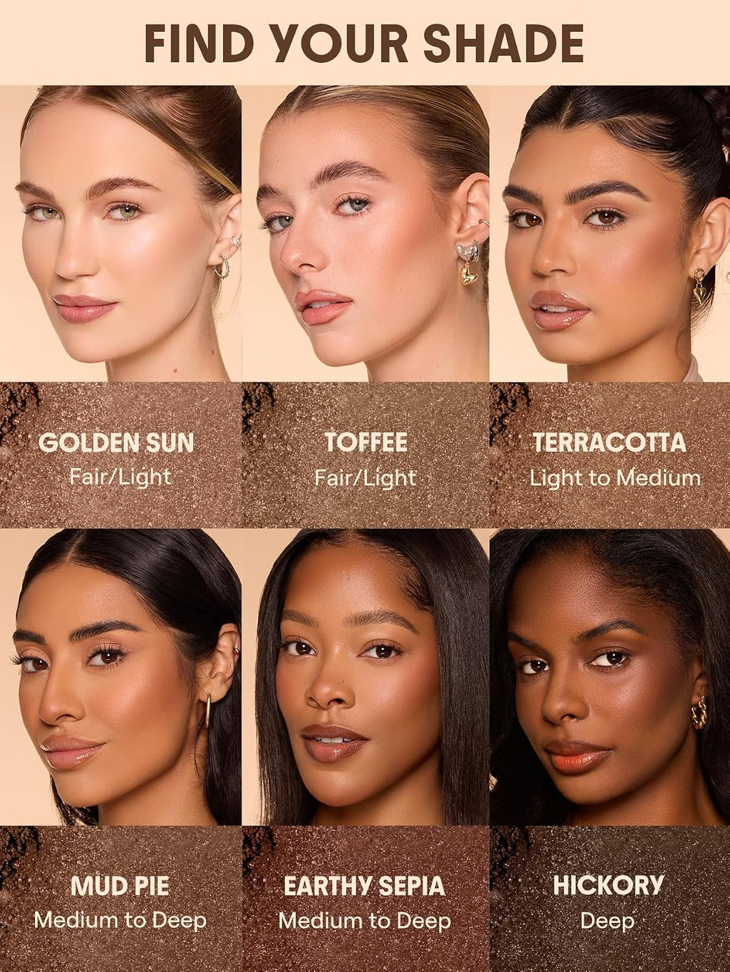 Dream Touch Bronzer Powder Smooth Matte Long-lasting Contour Powder Palette-12 Terracotta