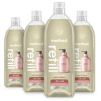 Premium Gel Hand Soap Refill, Vanilla + Raspberry, 34 fl oz, 4 Pack