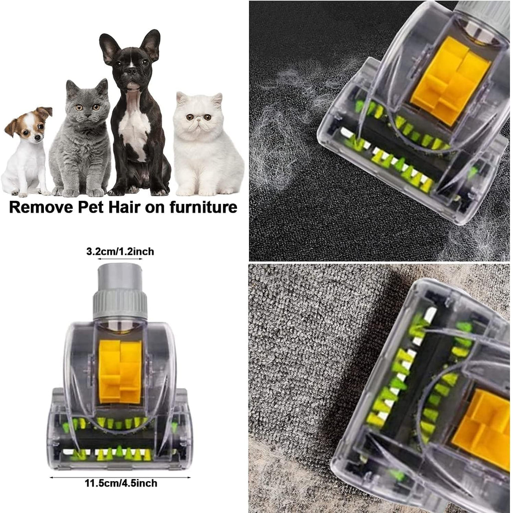 Household Cleaning Kit Vacuum Cleaner Accessories & Air Driven Pet Upholstery Turbo Brush Vacuums Nozzle Tool Pet