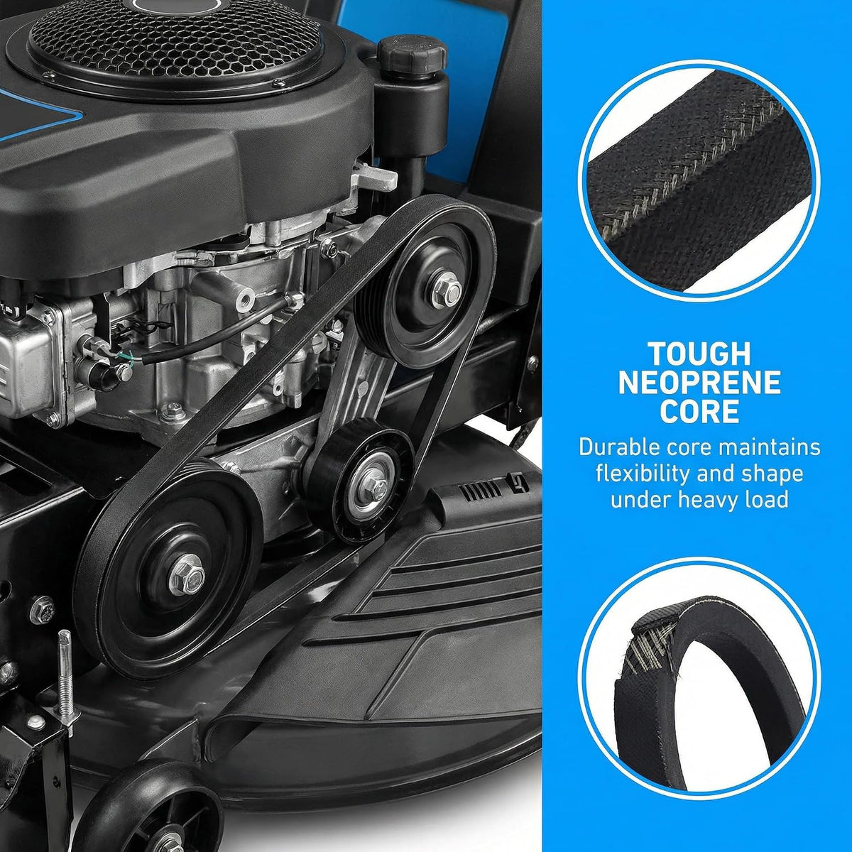 22431-VL0-P01 Lawn Mower Drive Belt for Honda 21" Walk-Behind Mowers HRR216K10 VLAA VYAA HRR216K11VKAA HRR216K11VLAA HRR216K11VYAA HRR216K9VKAA HRR216K9VLAA HRR216K10VKAA
