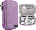 Diabetes Travel Case EVA Hard Shell Diabetic Supplies Bag Organizer for Blood Sugar Testing Kit, Glucose Monitor Kit