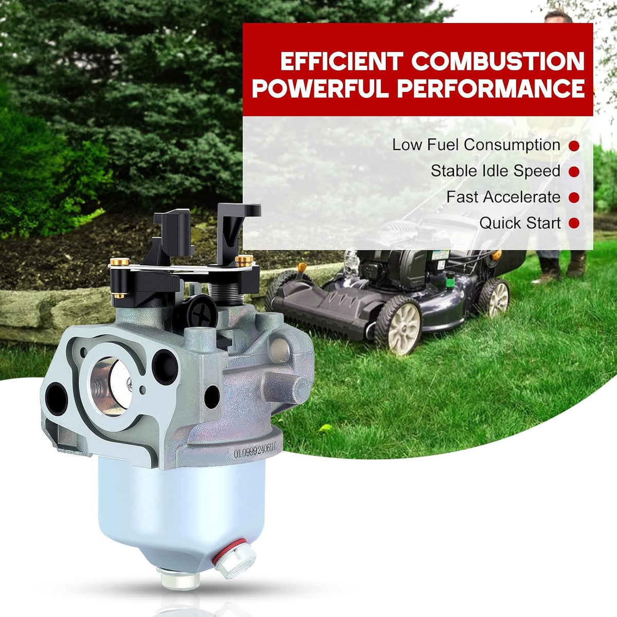 XT675 Carburetor for Kohler 6.75 149CC Push Mower Replace 1485368S