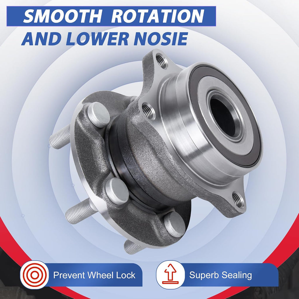 512401 Rear Wheel Bearing Hub Assembly Compatible with 2010-2014 Outback