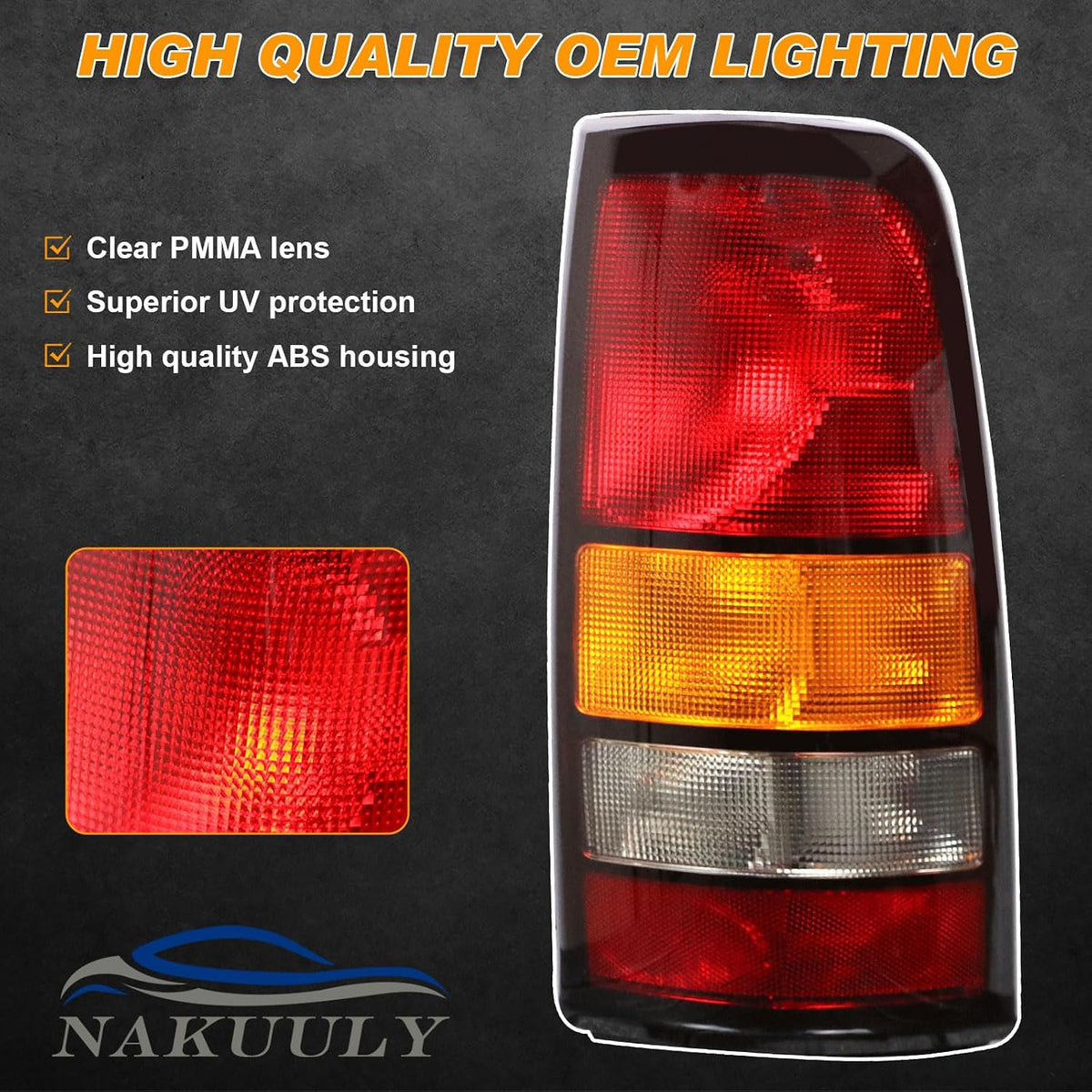 Tail Lights Compatible With 1999-2006 GMC Sierra 1500 2500 3500 HD