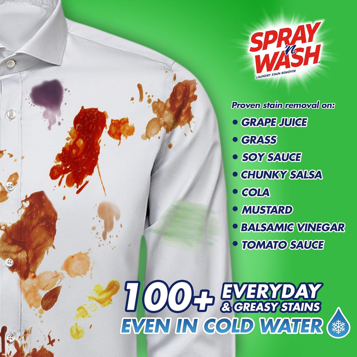 Max Laundry Stain Remover Spray for Clothes, 16oz