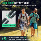 Tactical Hiking Stick Trekking Pole Multifunctional Aluminum