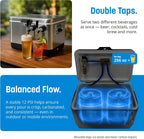 ColdOne Duo Portable Kegerator, (2) Two Gallon Kegs, Batch Craft Coctails, Easy Fill