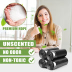 1.6 Gallon Trash Bags Drawstring, Mini Trash Bags, Black, 132 Count