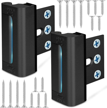 Home Security Door Reinforcement Lock, Upgraded Front Door Locks for Kids Safety Withstand 800 lbs, Child Proof Door