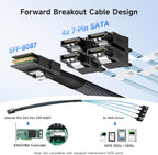 Cable Matters Internal Mini SAS to SATA Cable, SFF-8087, 3.3ft