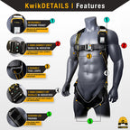 TORNADO DiamondBACK Safety Harness [2PK] ANSI OSHA Fall Gear