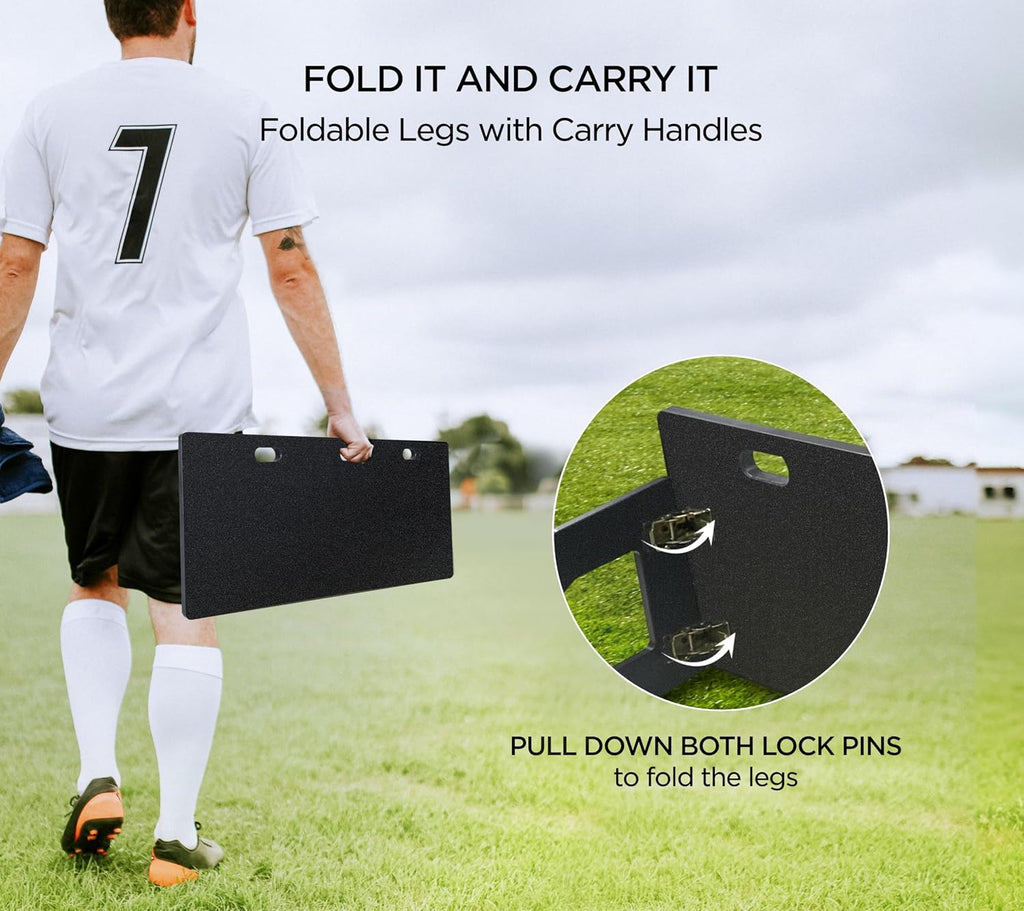 Soccer Rebounder Board Soccer Wall Passing Board Spot Kick Back Trainer