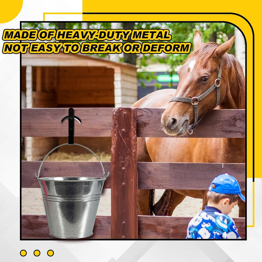 Horse Bridle Rack Wall Mount Black Metal Bridle Holder with Hook and Screws Bracket for Horse Barn Tack Room Stall