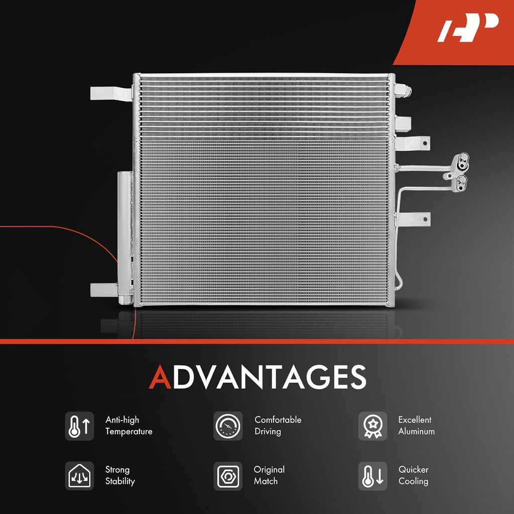 A-Premium Air Conditioning Condenser Compatible with Ram