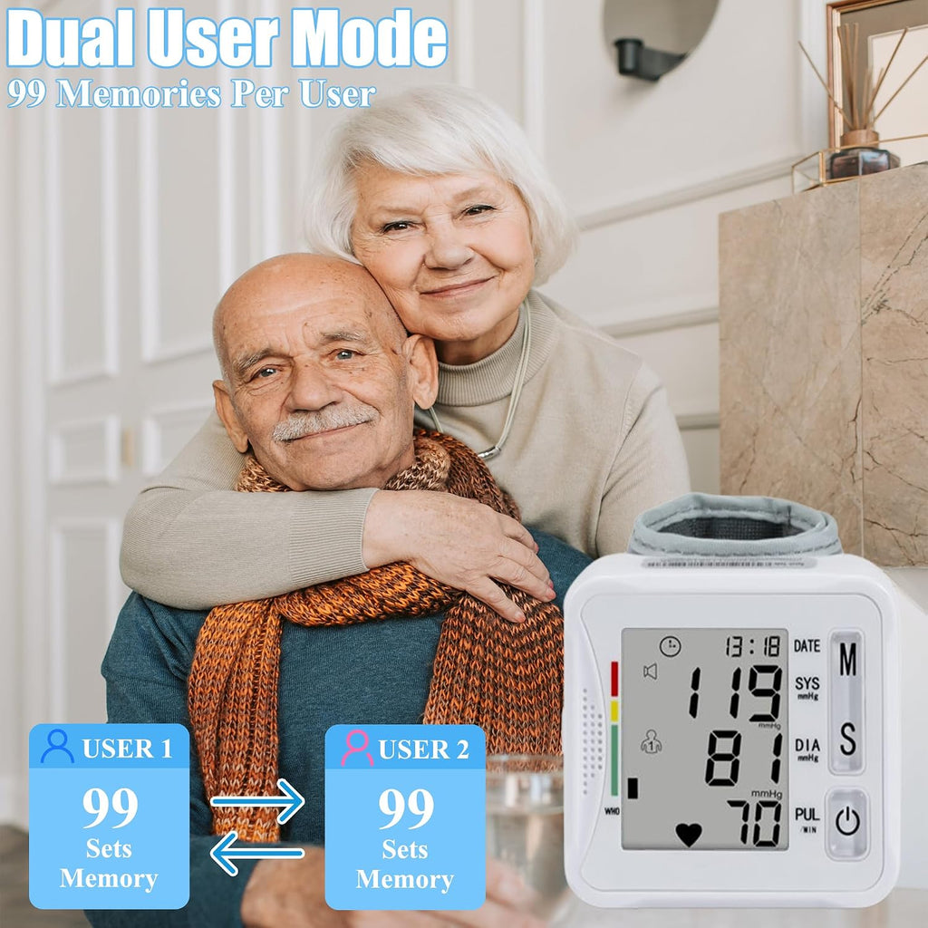 Wrist Blood Pressure Monitor with Carrying Case