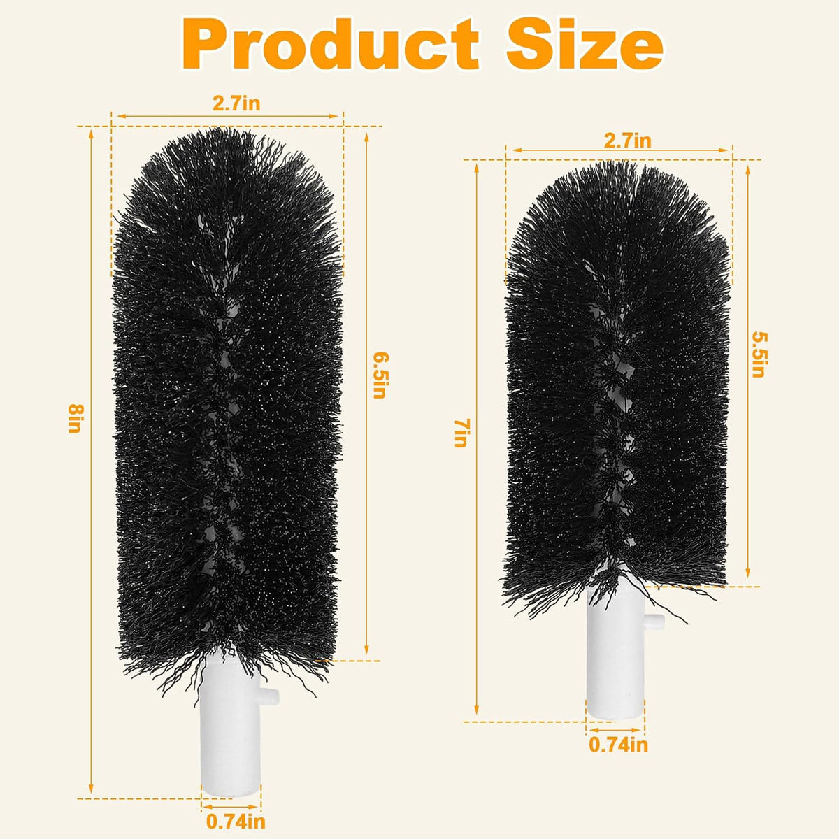 BRS-1722 Glass Washer Brush Part Kit Compatible with Bar Maid Glass Washer