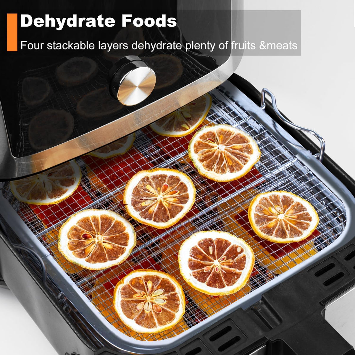 4-Tier Stainless Steel Dehydrator Rack for Instant Vortex Plus 6QT