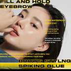 Brow Styling Spiking Glue - Clear Eyebrow Setting Gel, Brow Fix Gel for Long-Lasting Hold, Waterproof & Sweat-Proof