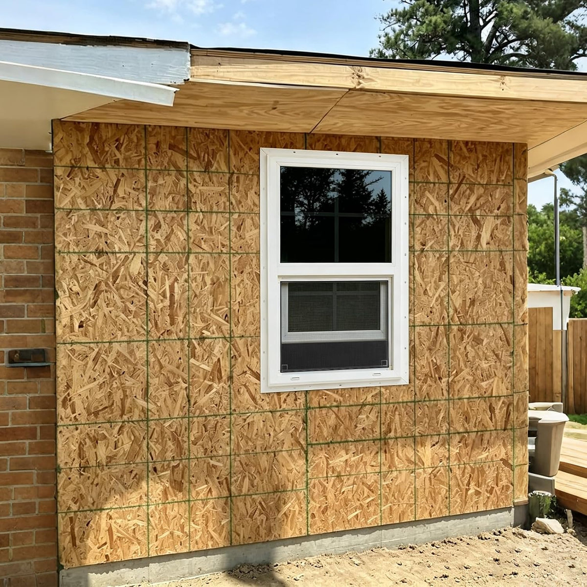 24" x 36" Vinyl Single Hung Window,3.22" Thickness (with Grild)