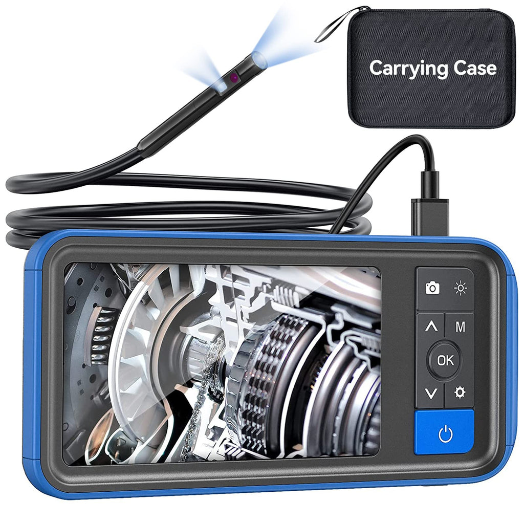 5mm Dual Lens Endoscope with Light, Teslong MS450 5FT Mechanic Borescope