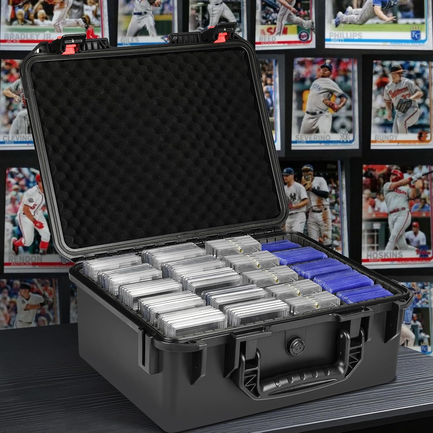 Graded Card Case Storage Box - Fits PSA BGS SGC Toploaders Magnetic Holder | Trading Card Storage Organizer - Slab