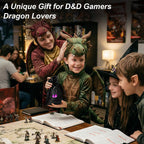 Dragon Dice Bag, PU Leather Pouch with 3D Glass Dragon Eye