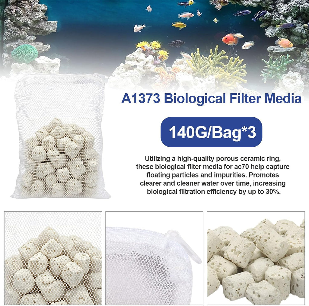 A1373 Bio-max Biological Filter Media Replacement for AquaClear 70-Gallon
