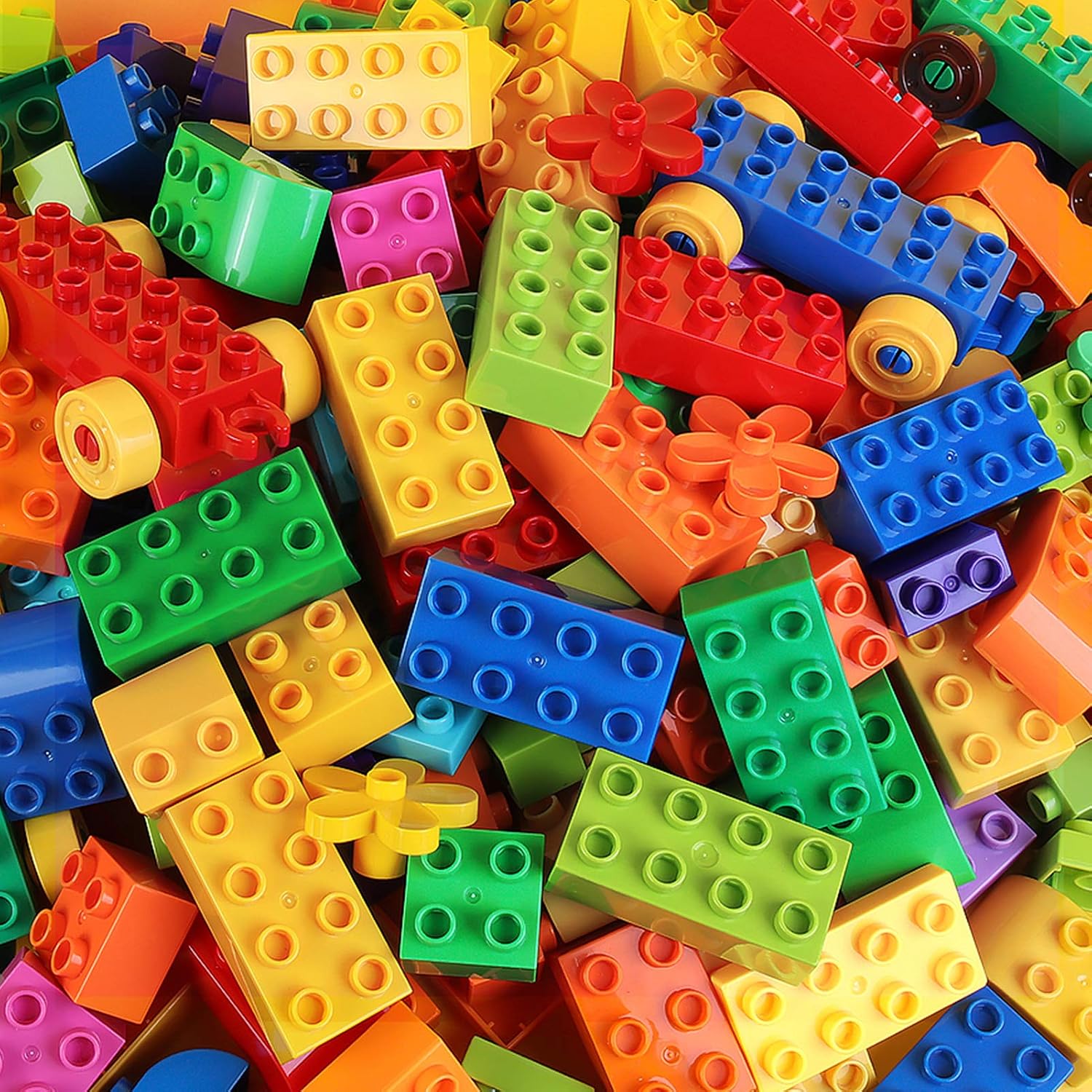 138 Piece Building Blocks for Kids Toddlers, Classic Big Bricks Set Compatible with All Major Brands, STEM Large
